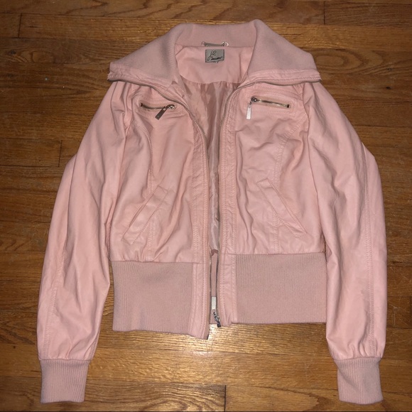 Pink leather jacket - Picture 1 of 1